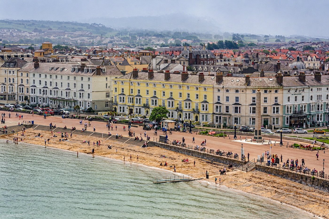 Llandudno North Shore and the promenade